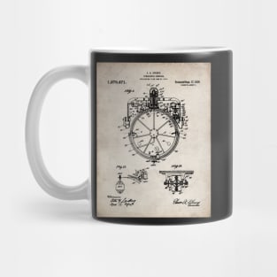 Gyrocompass Patent - Sailor Sailing Boat Lake House Art - Antique Mug